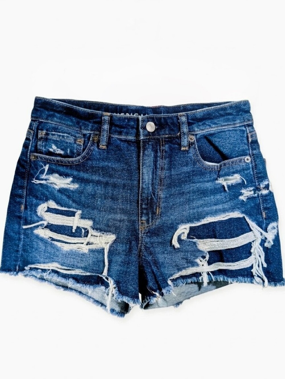 American Eagle Strigid Distressed Mom Shorts - 2 (28W) NWT